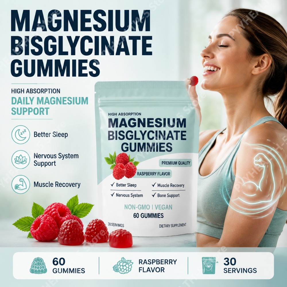 Chalk Bag Bouldering - Magnesium Bisglycinate Gummies for Adults 400mg