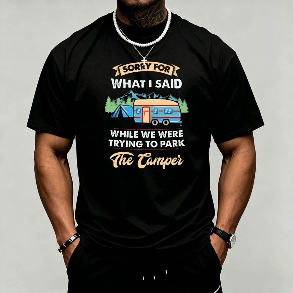 Outdoor Adventure Rv - Camper Trailer Camping Graphic Men's T-Shirt
