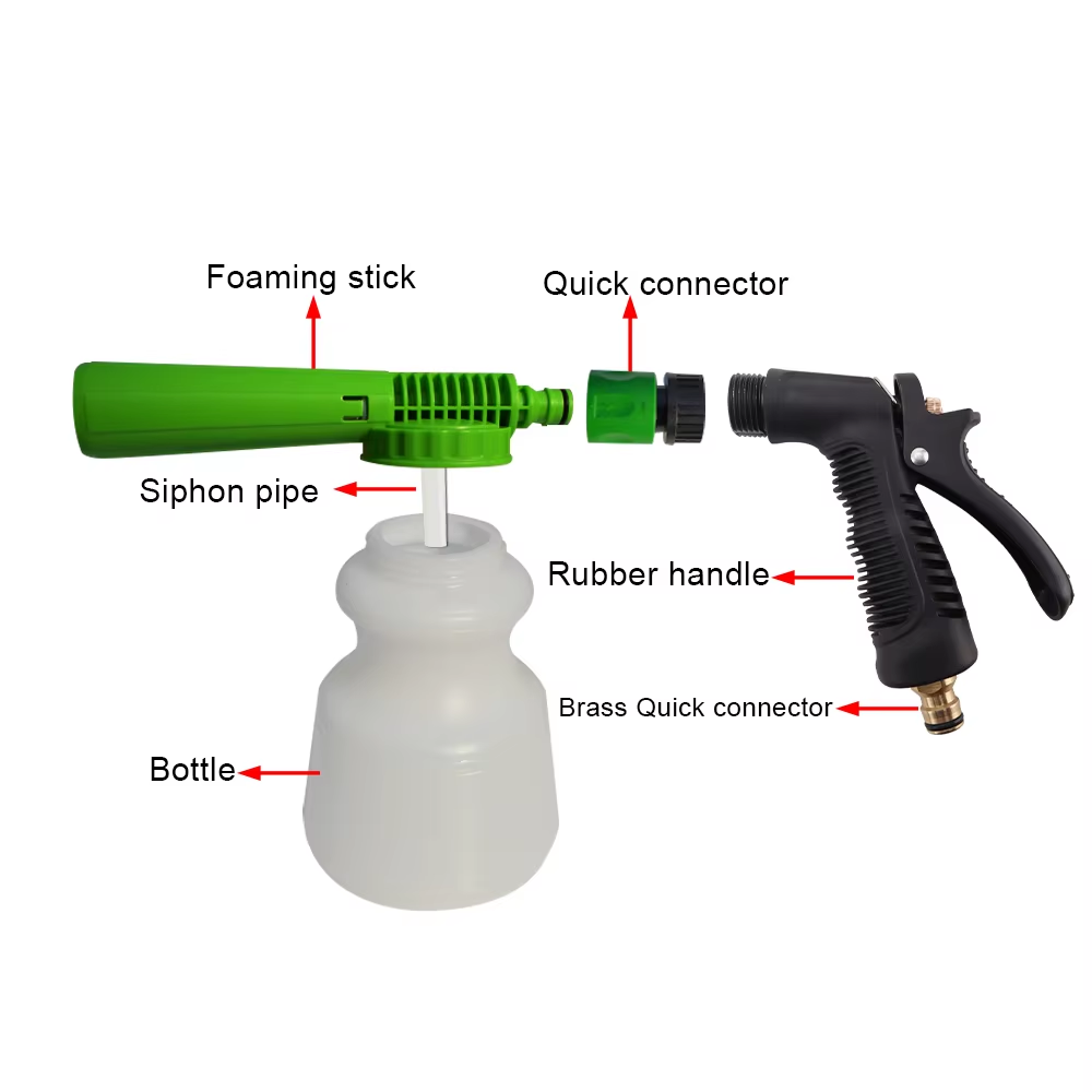 Low Pressure Carwash Foam Gun  - đánh giá và giá Bear Spray Clip