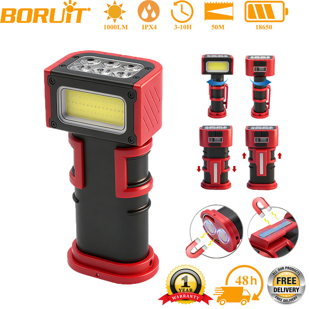 BORUiT COB LED Work Light 1000 - đánh giá và giá Outdoor Adventure Camp