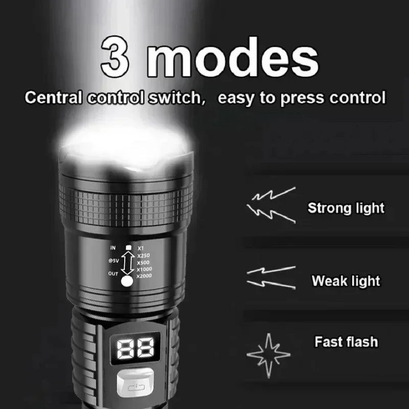 Rechargeable LED Flashlight 10 - đánh giá và giá Outdoor Adventure Camp