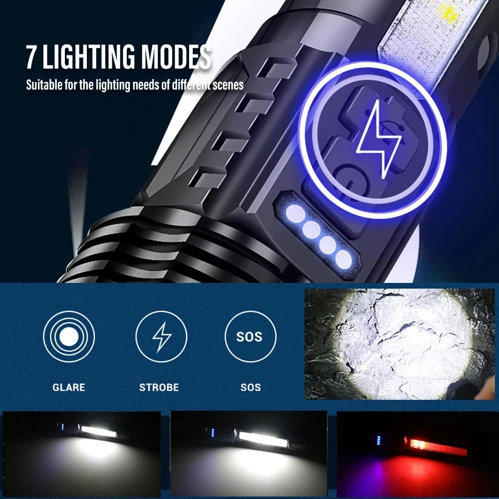 Powerful XHP50 LED Flashlight  - đánh giá và giá Outdoor Adventure Camp