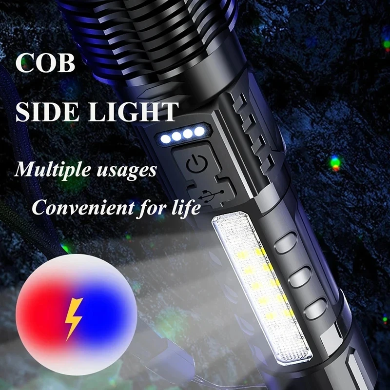 Powerful XHP50 LED Flashlight  - đánh giá và giá Outdoor Adventure Camp
