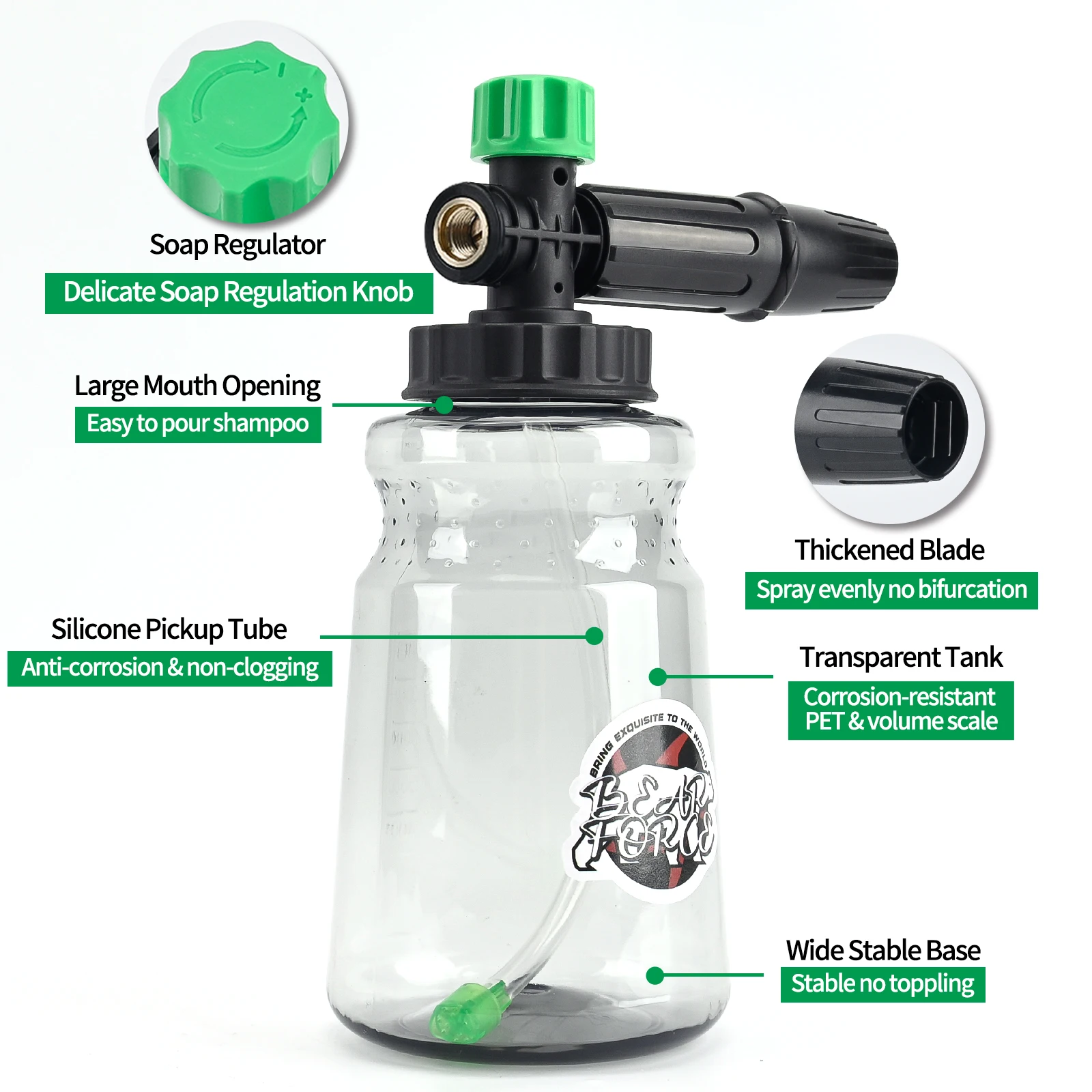 Pressure Washer Foam Lance Foa - đánh giá và giá Bear Spray Clip
