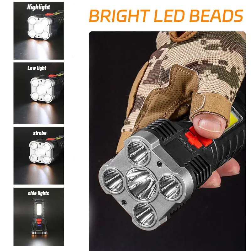 5 LED High Power Led Flashligh - đánh giá và giá Outdoor Adventure Camp