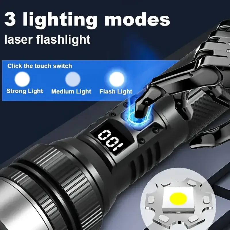 900000LM Powerful LED Flashlig - đánh giá và giá Outdoor Adventure Hiking