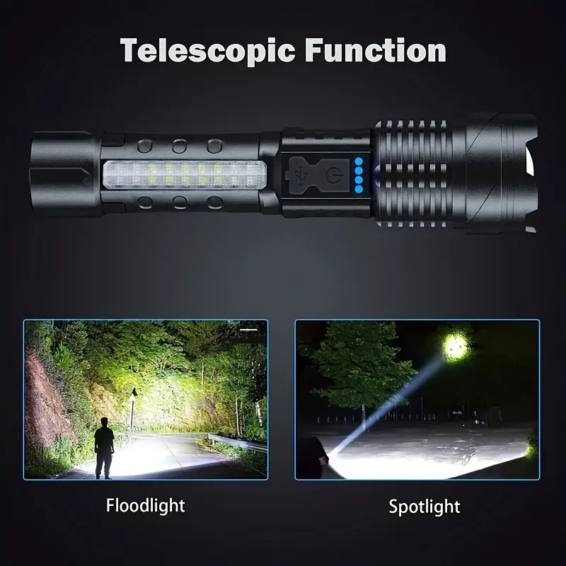 Powerful XHP50 LED Flashlight  - đánh giá và giá Outdoor Adventure Camp