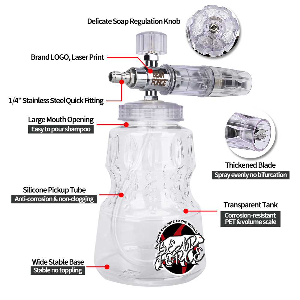 Pressure Washer Aluminum Foam  - đánh giá và giá Bear Spray Clip