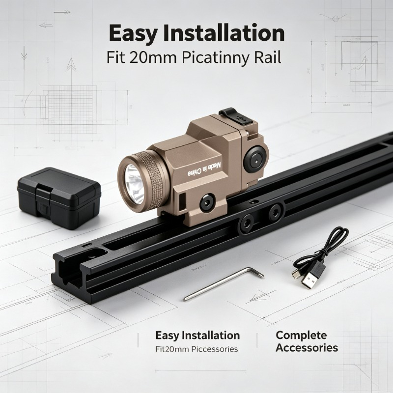 20mm Rail‑Fitted Metal LED Fla - đánh giá và giá Outdoor Adventure Hobbies
