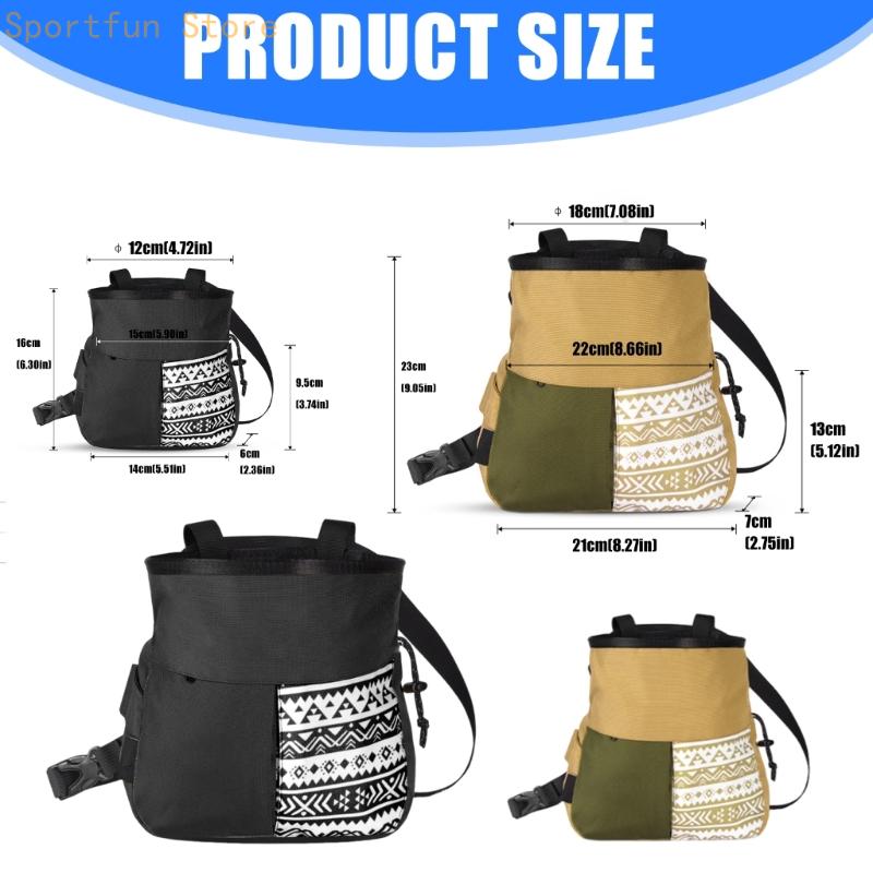 Túi đựng phấn núi bằng vải Oxf - đánh giá và giá Chalk Bag Bouldering
